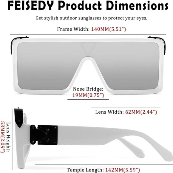 Woman\'s square sunglasses